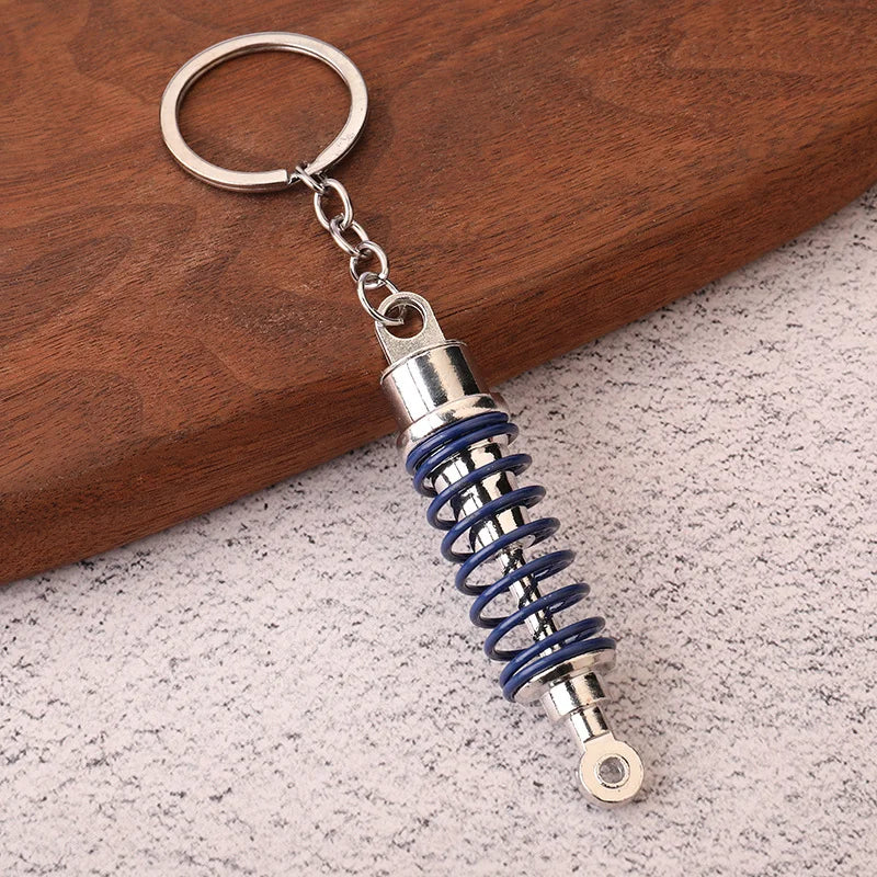 Stainless Steel Car Keychains Brake Disc Turbocharger Gear Design Keyrings Creative Mechanical Car Parts Keychain Gift for Men