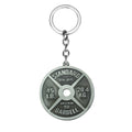 Vintage Punk Weightlifting Plates 45 LB Barbell Dumbbell Pendant Keychain Fashion Trend Men Fitness Gym Sports Jewelry Gift