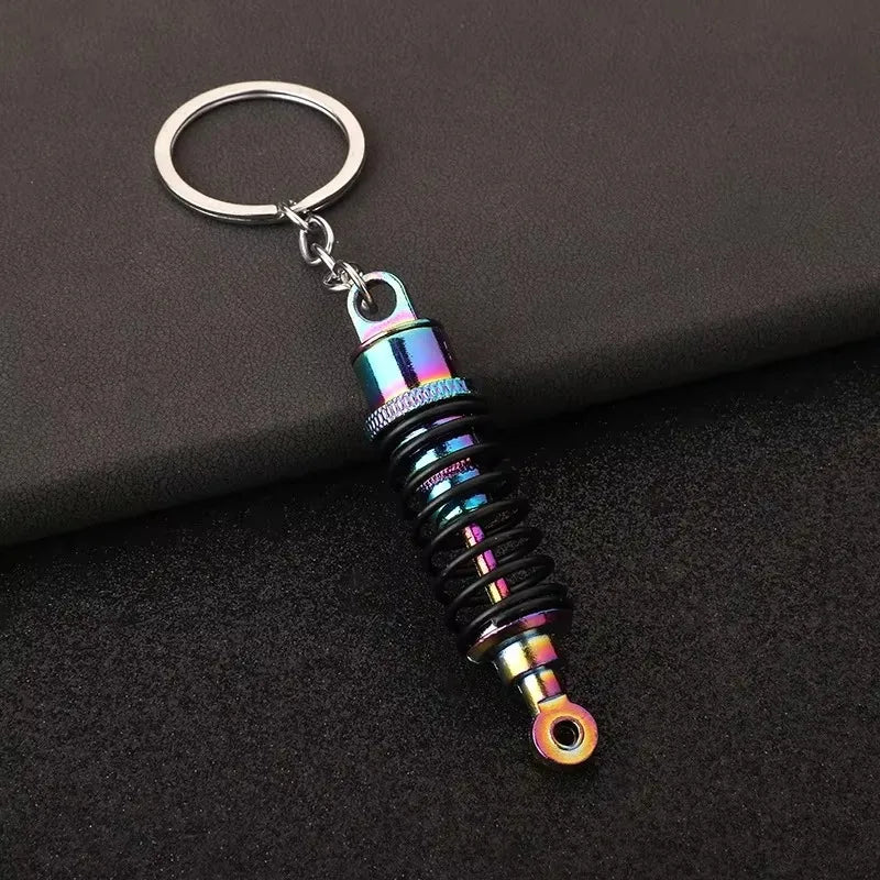 Stainless Steel Car Keychains Brake Disc Turbocharger Gear Design Keyrings Creative Mechanical Car Parts Keychain Gift for Men
