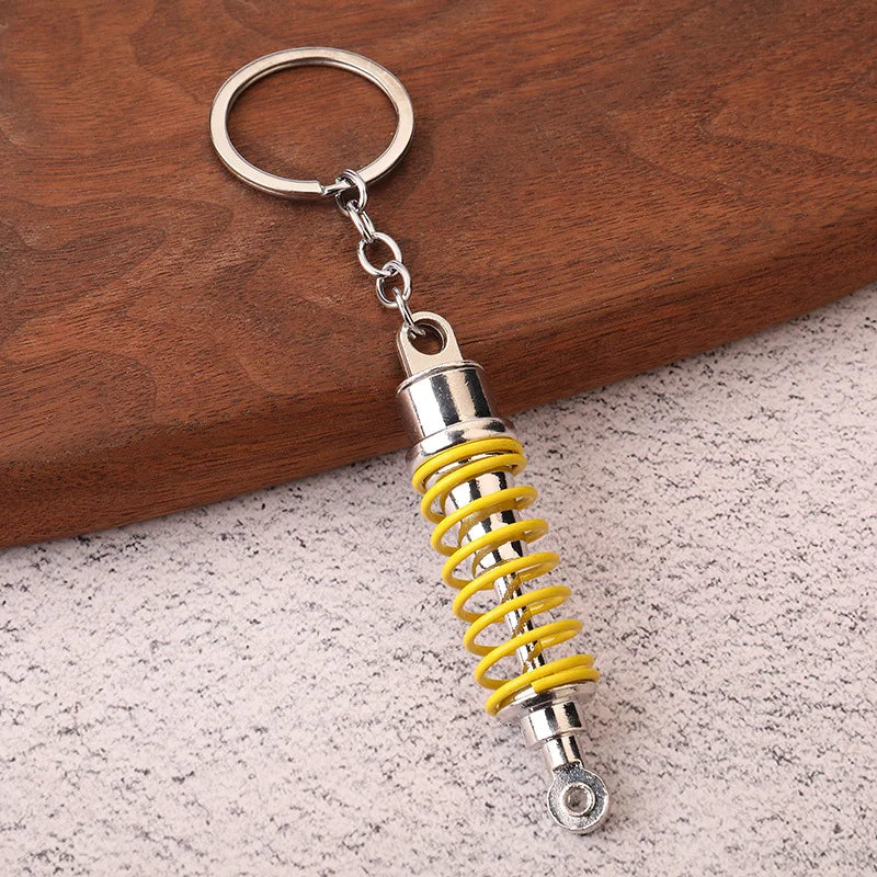 Stainless Steel Car Keychains Brake Disc Turbocharger Gear Design Keyrings Creative Mechanical Car Parts Keychain Gift for Men