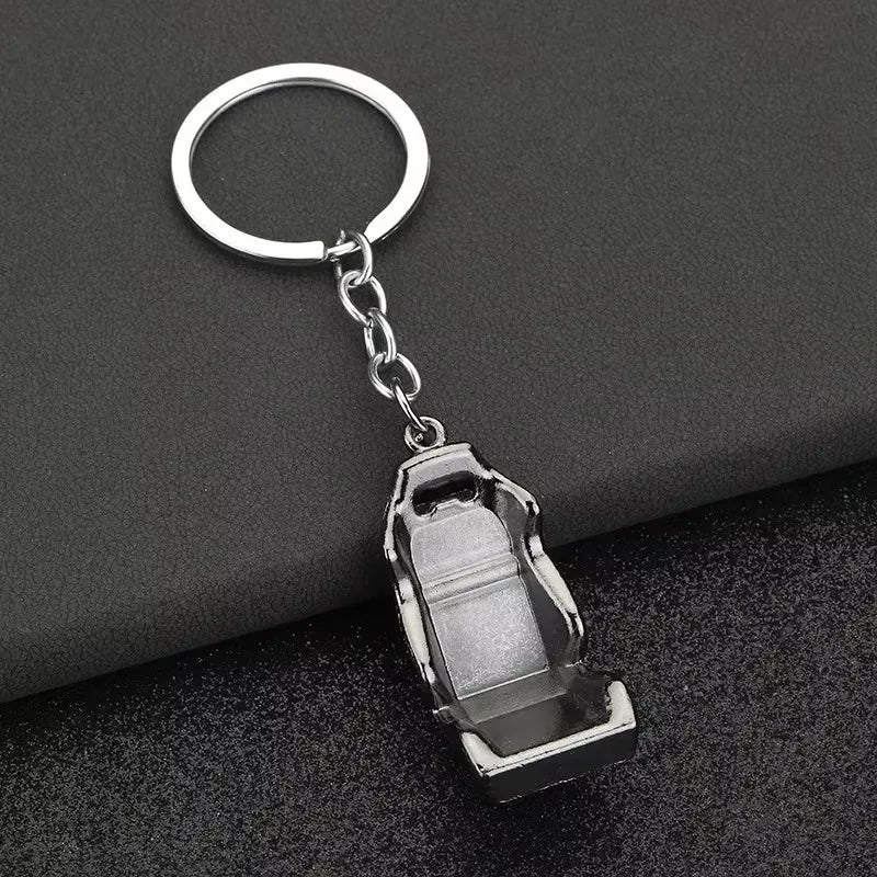 Stainless Steel Car Keychains Brake Disc Turbocharger Gear Design Keyrings Creative Mechanical Car Parts Keychain Gift for Men