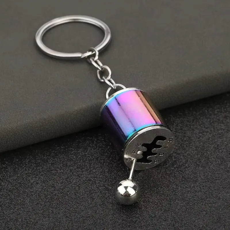 Stainless Steel Car Keychains Brake Disc Turbocharger Gear Design Keyrings Creative Mechanical Car Parts Keychain Gift for Men