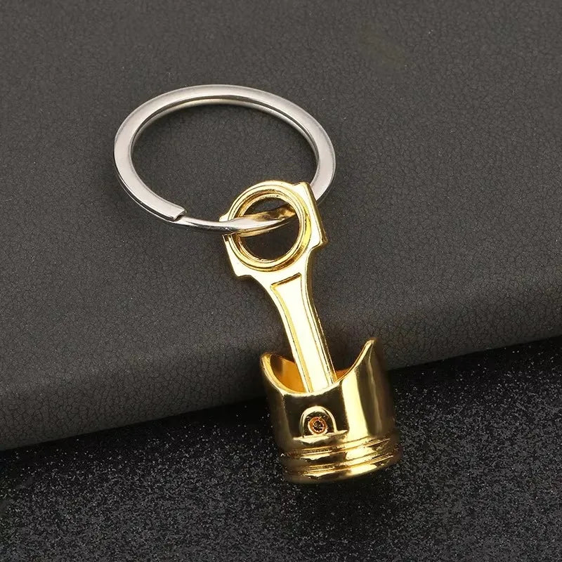 Stainless Steel Car Keychains Brake Disc Turbocharger Gear Design Keyrings Creative Mechanical Car Parts Keychain Gift for Men