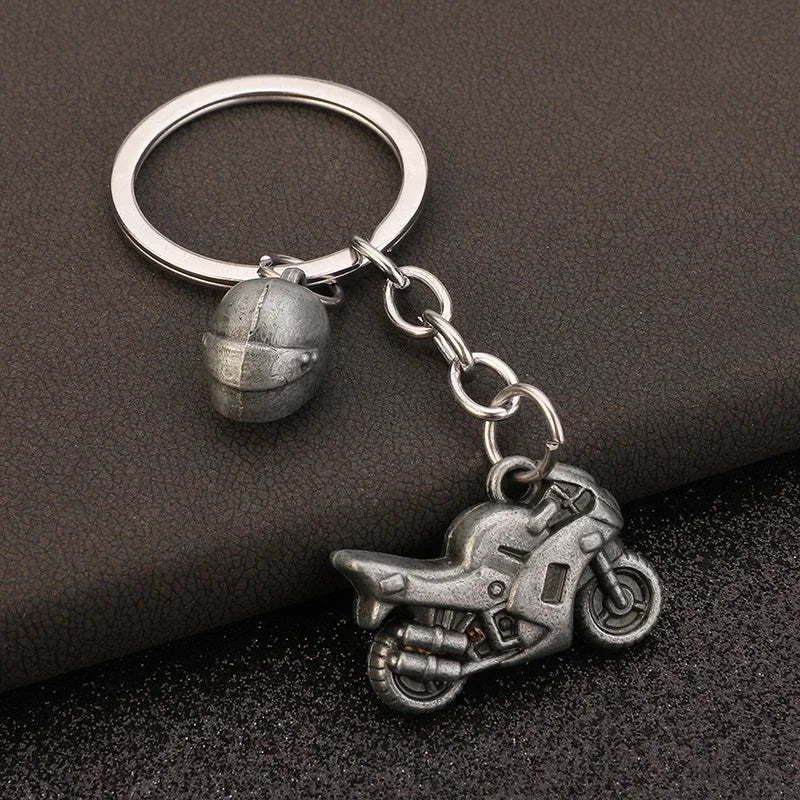 Stainless Steel Car Keychains Brake Disc Turbocharger Gear Design Keyrings Creative Mechanical Car Parts Keychain Gift for Men