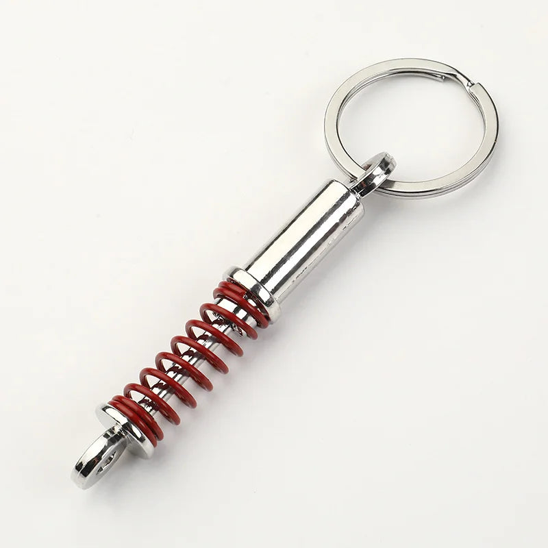 Stainless Steel Car Keychains Brake Disc Turbocharger Gear Design Keyrings Creative Mechanical Car Parts Keychain Gift for Men