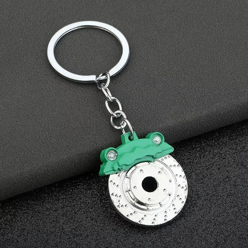 Stainless Steel Car Keychains Brake Disc Turbocharger Gear Design Keyrings Creative Mechanical Car Parts Keychain Gift for Men