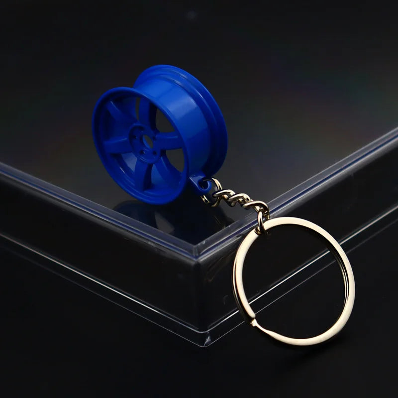 Stainless Steel Car Keychains Brake Disc Turbocharger Gear Design Keyrings Creative Mechanical Car Parts Keychain Gift for Men