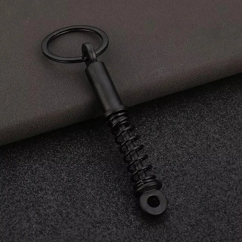 Stainless Steel Car Keychains Brake Disc Turbocharger Gear Design Keyrings Creative Mechanical Car Parts Keychain Gift for Men