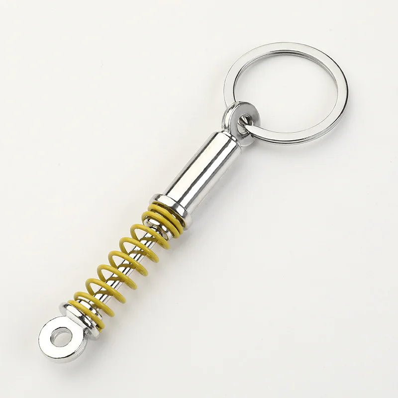 Stainless Steel Car Keychains Brake Disc Turbocharger Gear Design Keyrings Creative Mechanical Car Parts Keychain Gift for Men