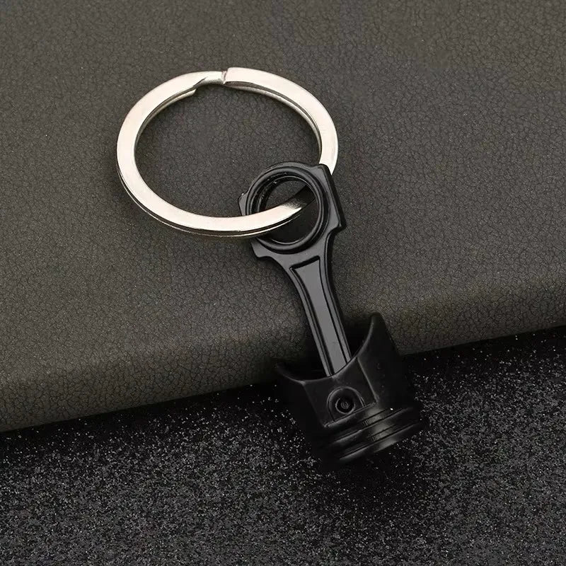 Stainless Steel Car Keychains Brake Disc Turbocharger Gear Design Keyrings Creative Mechanical Car Parts Keychain Gift for Men
