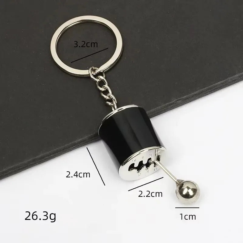 Stainless Steel Car Keychains Brake Disc Turbocharger Gear Design Keyrings Creative Mechanical Car Parts Keychain Gift for Men