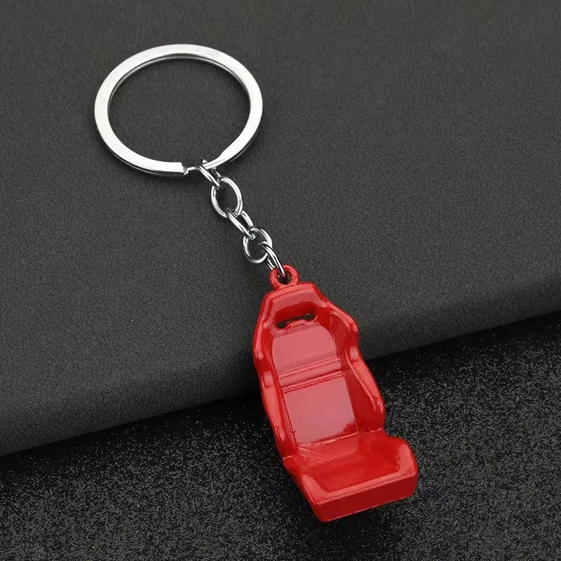 Stainless Steel Car Keychains Brake Disc Turbocharger Gear Design Keyrings Creative Mechanical Car Parts Keychain Gift for Men