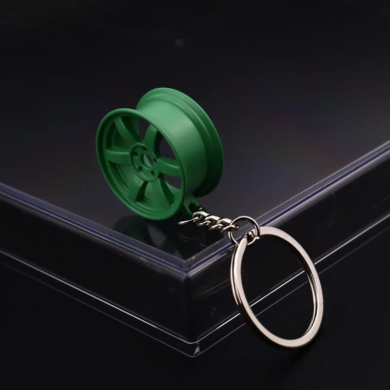 Stainless Steel Car Keychains Brake Disc Turbocharger Gear Design Keyrings Creative Mechanical Car Parts Keychain Gift for Men