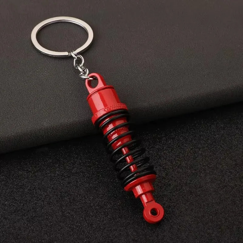 Stainless Steel Car Keychains Brake Disc Turbocharger Gear Design Keyrings Creative Mechanical Car Parts Keychain Gift for Men