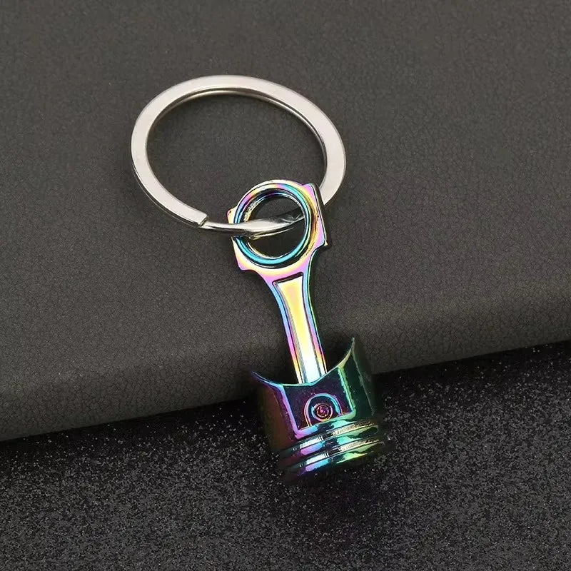 Stainless Steel Car Keychains Brake Disc Turbocharger Gear Design Keyrings Creative Mechanical Car Parts Keychain Gift for Men