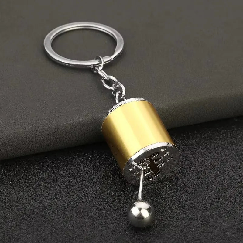 Stainless Steel Car Keychains Brake Disc Turbocharger Gear Design Keyrings Creative Mechanical Car Parts Keychain Gift for Men