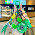 2025 HOT! Fitness Keychain Gym Barbell Key chain Weightlifting Keyring Silicone Weight Plate Gym Gifts Workout Gifts Bag gift