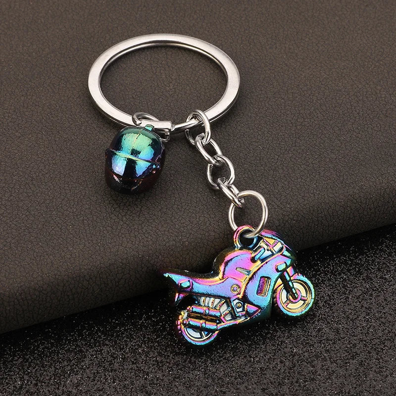 Stainless Steel Car Keychains Brake Disc Turbocharger Gear Design Keyrings Creative Mechanical Car Parts Keychain Gift for Men