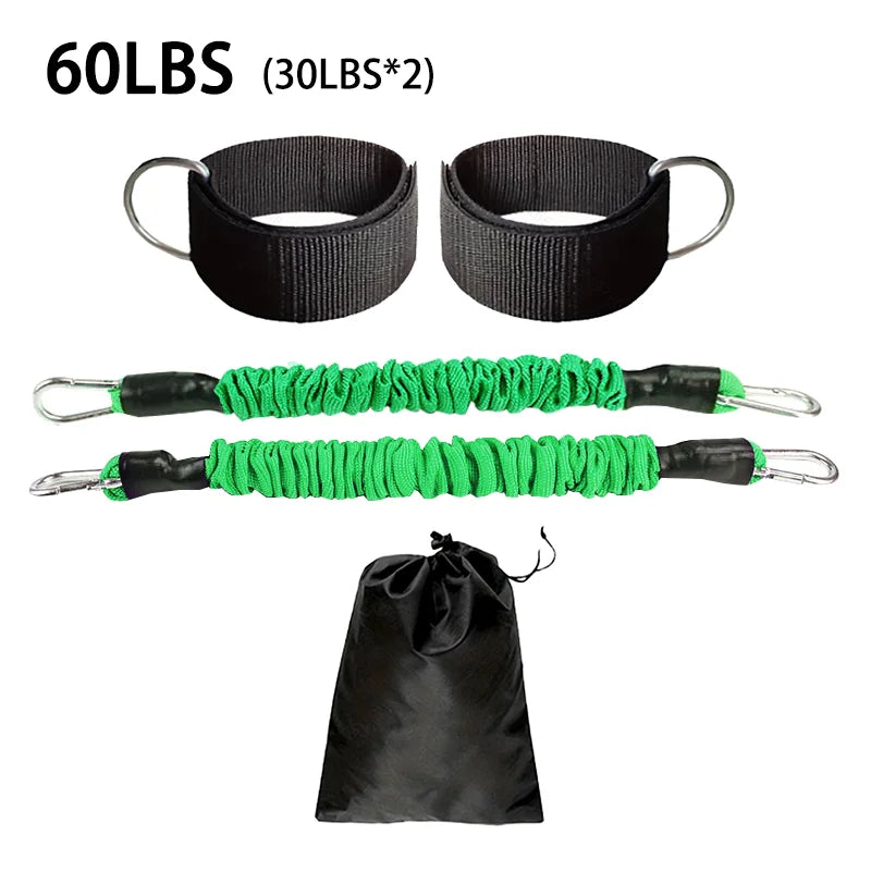 Fitness Ankle Ankle Buckle Leg Muscle Trainer Hip Joint Training Leg Strap Hook Leg Stand Anti Breaking Firmly Tension Rope Set