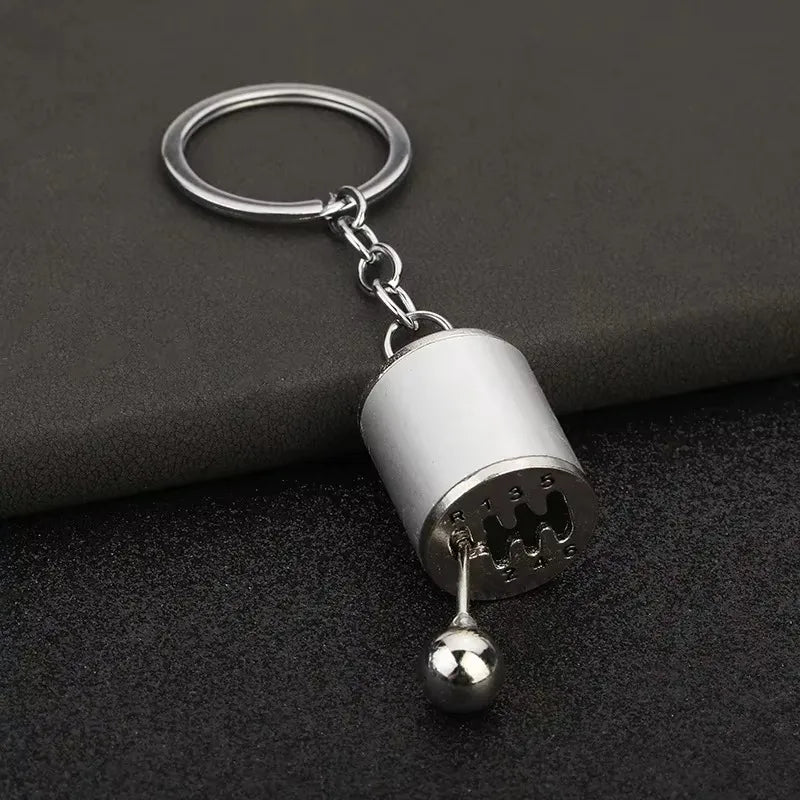 Stainless Steel Car Keychains Brake Disc Turbocharger Gear Design Keyrings Creative Mechanical Car Parts Keychain Gift for Men