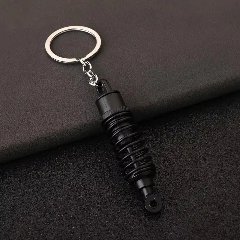 Stainless Steel Car Keychains Brake Disc Turbocharger Gear Design Keyrings Creative Mechanical Car Parts Keychain Gift for Men