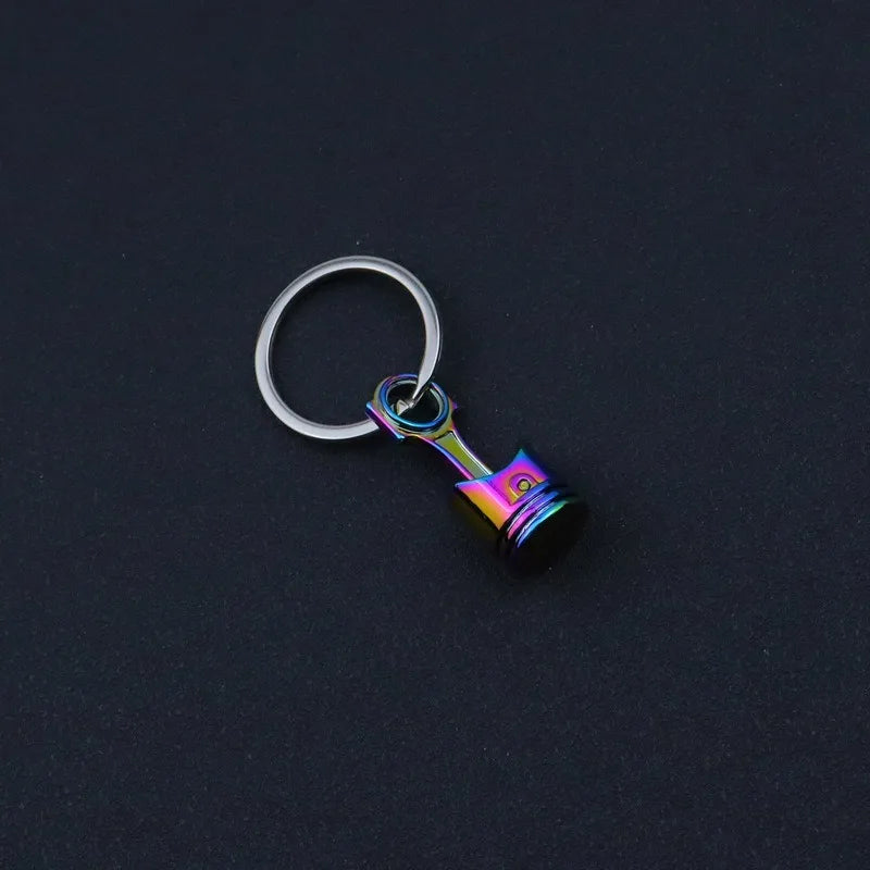 Stainless Steel Car Keychains Brake Disc Turbocharger Gear Design Keyrings Creative Mechanical Car Parts Keychain Gift for Men
